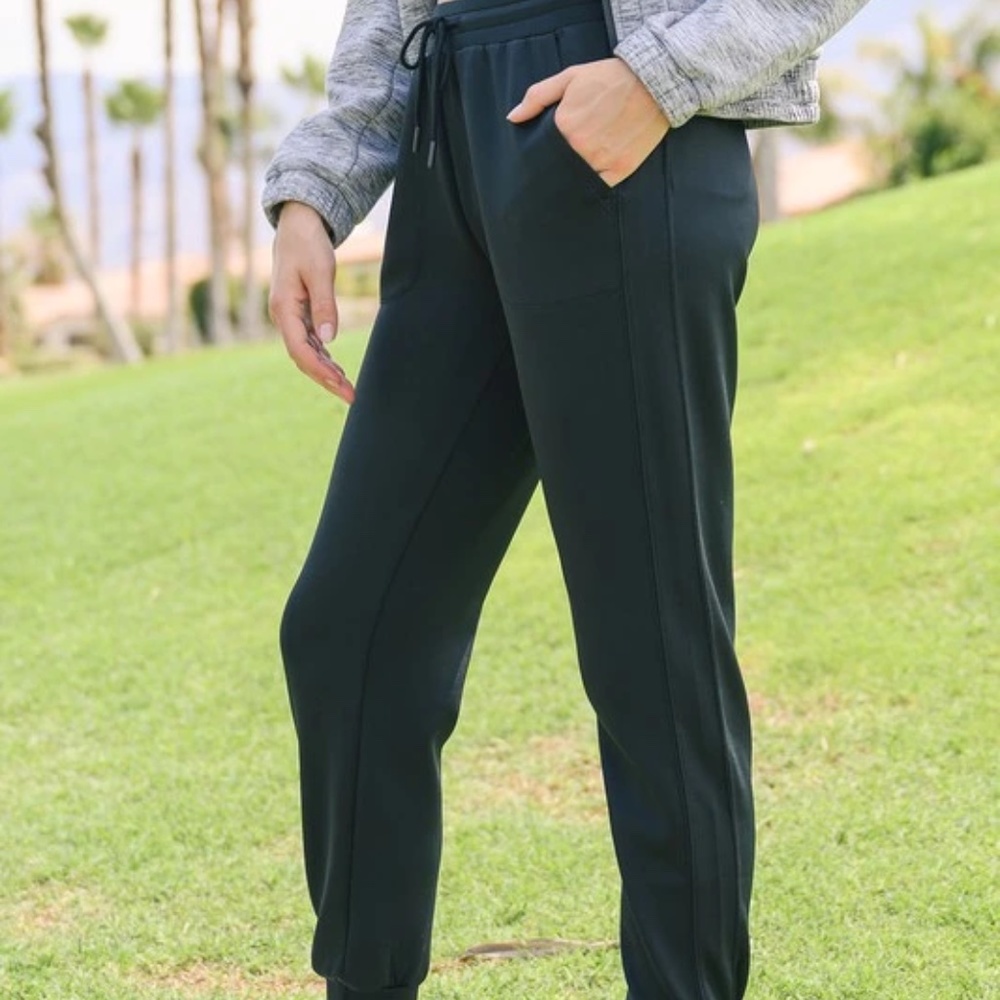 MONO B Paneled Joggers with Zippered Back Pocket